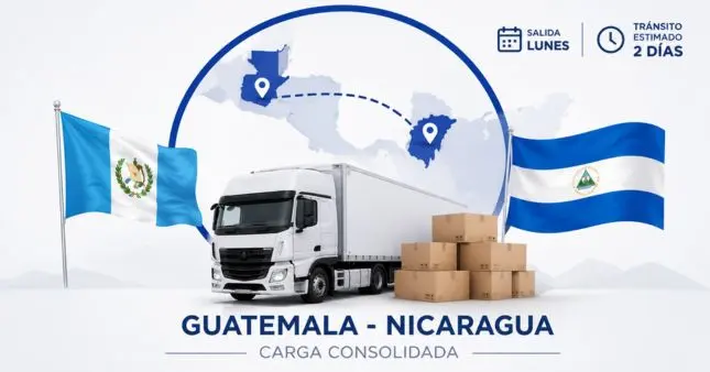 Carga consolidada de Guatemala a Nicaragua con J.R. World Cargo